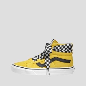 NEW Vans Sk8 Hi Wrap Alt Laces Taxi Yellow High Top Men's 5.5 Women's 7
